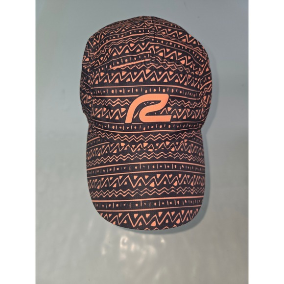 Headsweats Other - Headsweats Running Hat Coral Black Geometric Tribal Pattern Adjustable Buckle